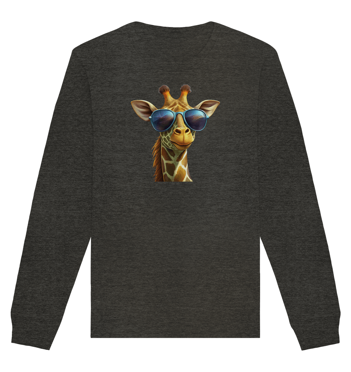 Giraffe mit Sonnenbrille - Organic Basic Unisex Sweatshirt - ArtfulShenwyn