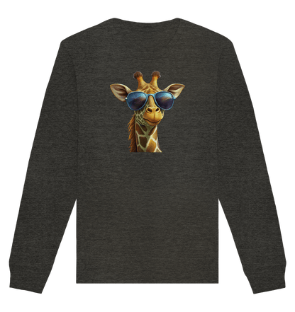 Giraffe mit Sonnenbrille - Organic Basic Unisex Sweatshirt - ArtfulShenwyn