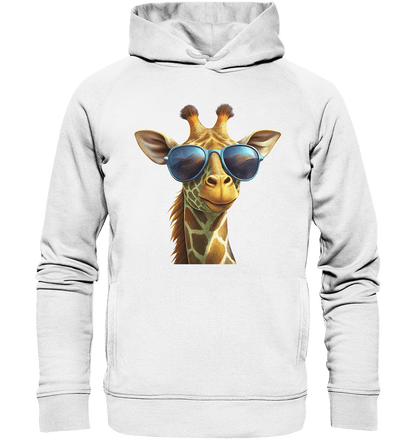 Giraffe mit Sonnenbrille - Organic Fashion Hoodie - ArtfulShenwyn