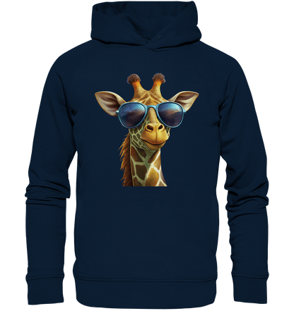 Giraffe mit Sonnenbrille - Organic Fashion Hoodie - ArtfulShenwyn