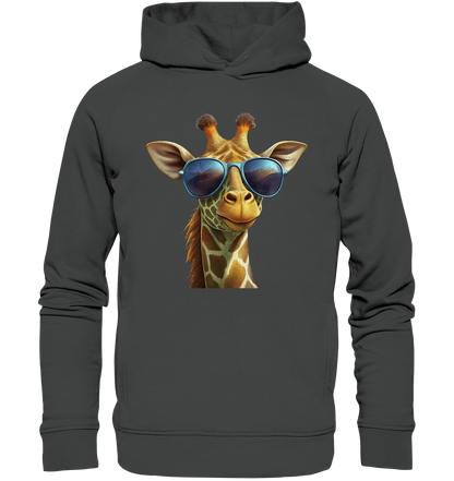 Giraffe mit Sonnenbrille - Organic Fashion Hoodie - ArtfulShenwyn