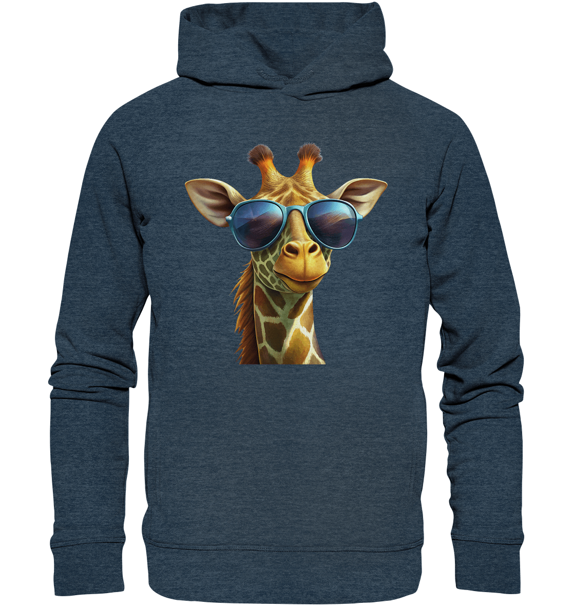 Giraffe mit Sonnenbrille - Organic Fashion Hoodie - ArtfulShenwyn