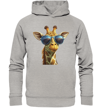 Giraffe mit Sonnenbrille - Organic Fashion Hoodie - ArtfulShenwyn