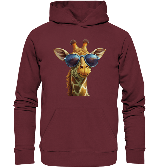 Giraffe mit Sonnenbrille - Organic Hoodie - ArtfulShenwyn