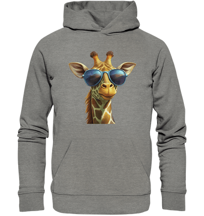 Giraffe mit Sonnenbrille - Organic Hoodie - ArtfulShenwyn