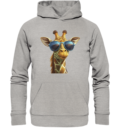 Giraffe mit Sonnenbrille - Organic Hoodie - ArtfulShenwyn