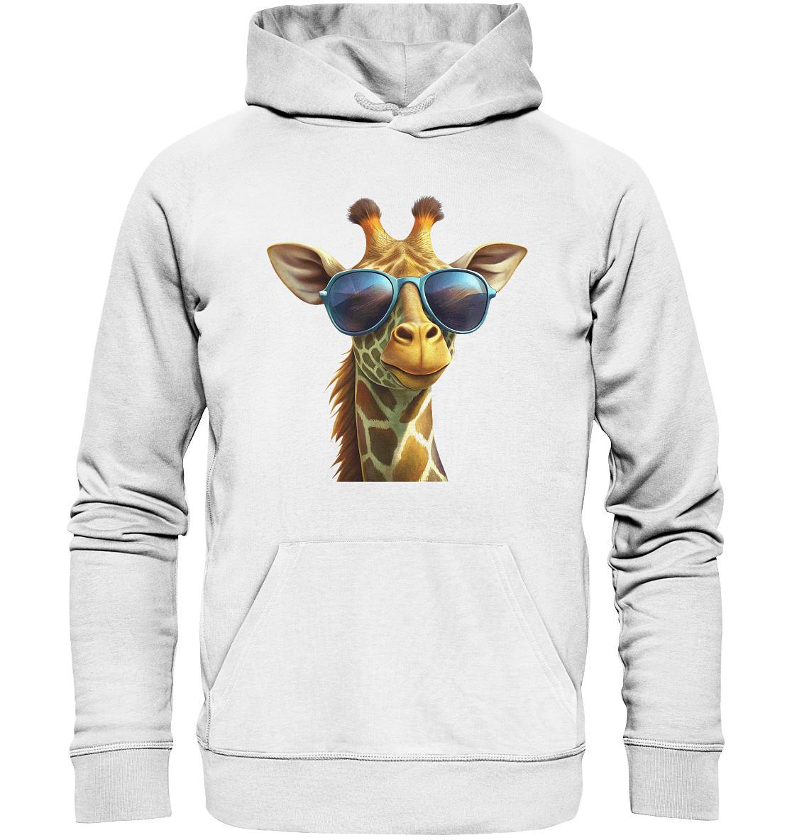 Giraffe mit Sonnenbrille - Organic Hoodie - ArtfulShenwyn