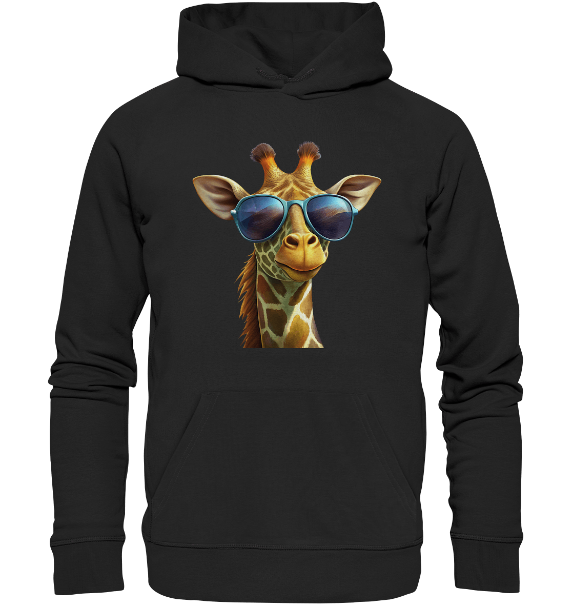 Giraffe mit Sonnenbrille - Organic Hoodie - ArtfulShenwyn