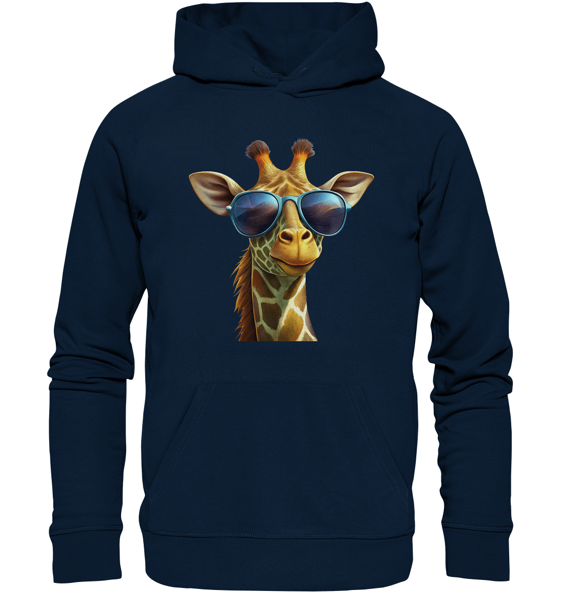 Giraffe mit Sonnenbrille - Organic Hoodie - ArtfulShenwyn