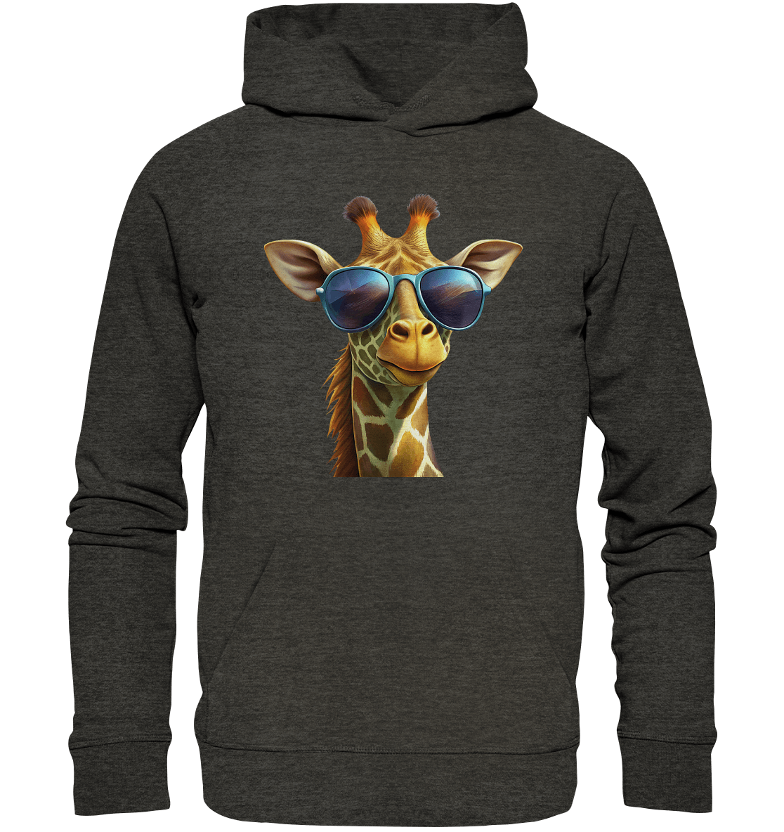 Giraffe mit Sonnenbrille - Organic Hoodie - ArtfulShenwyn