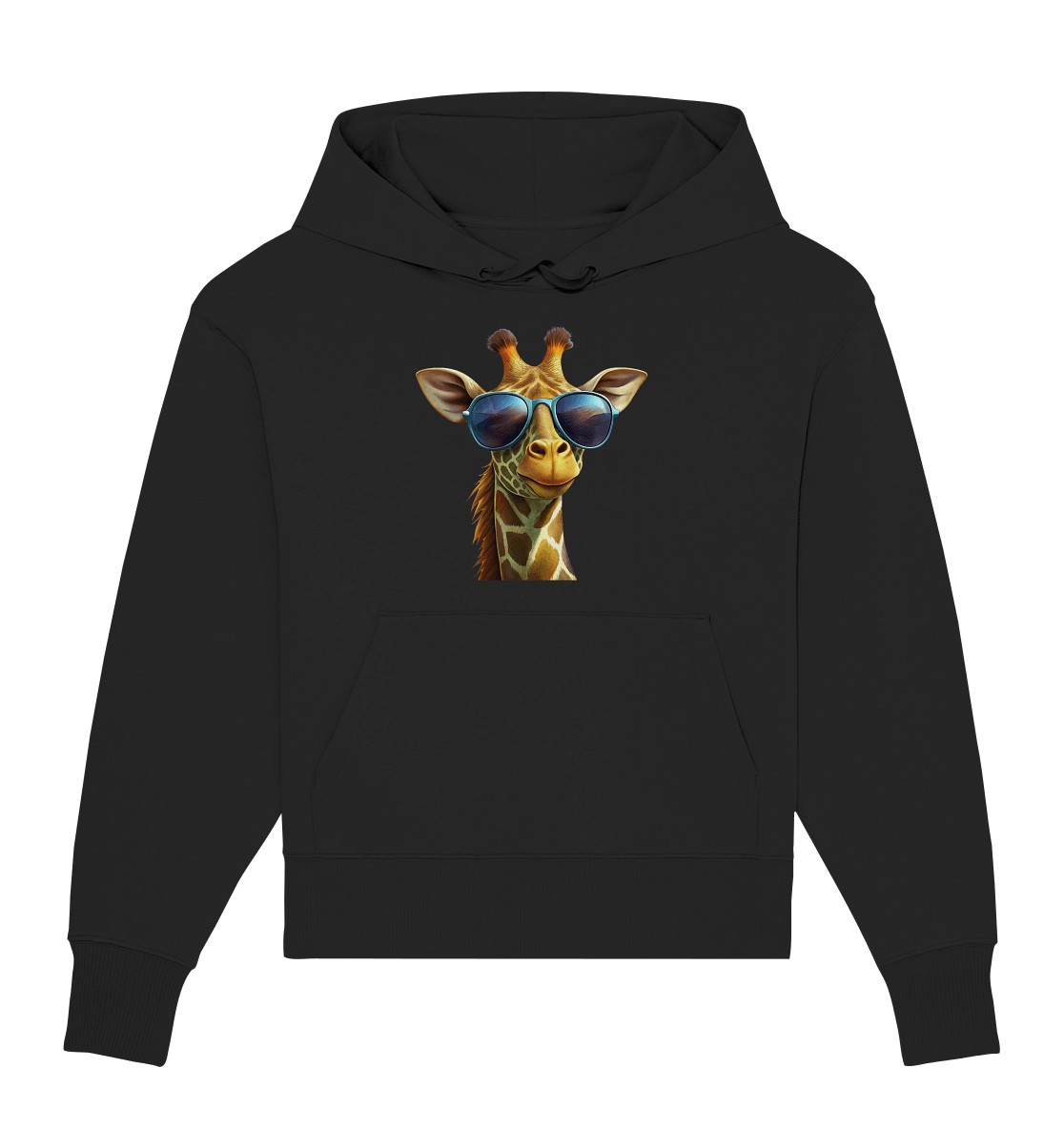 Giraffe mit Sonnenbrille - Organic Oversize Hoodie - ArtfulShenwyn