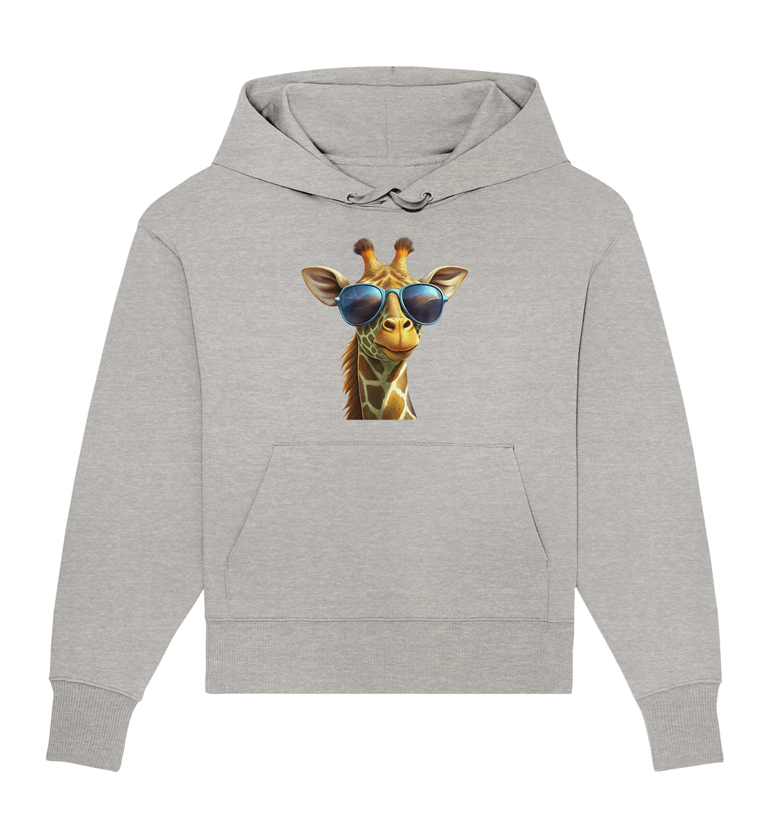 Giraffe mit Sonnenbrille - Organic Oversize Hoodie - ArtfulShenwyn