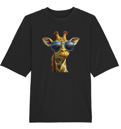 Giraffe mit Sonnenbrille - Organic Oversize Shirt - ArtfulShenwyn