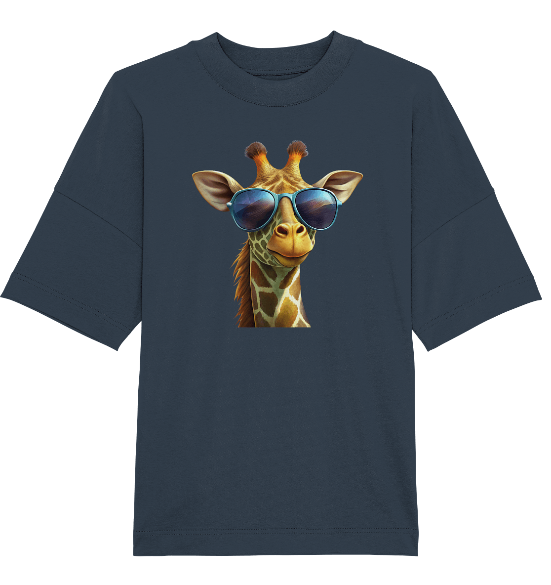 Giraffe mit Sonnenbrille - Organic Oversize Shirt - ArtfulShenwyn