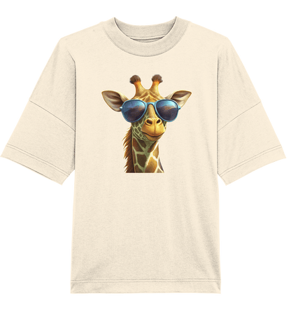 Giraffe mit Sonnenbrille - Organic Oversize Shirt - ArtfulShenwyn