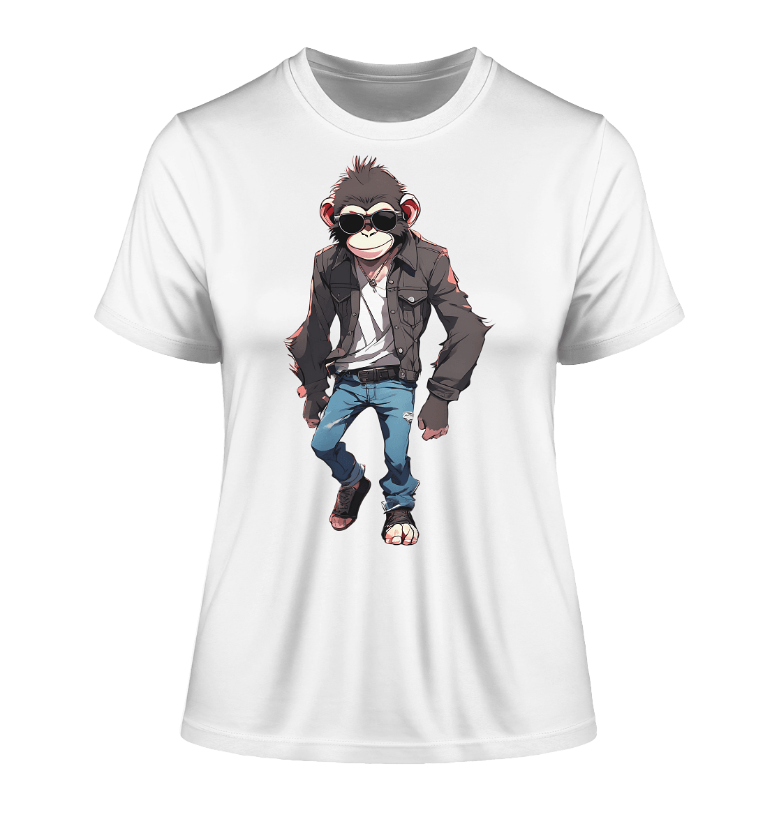 Jeans Monkey - Fitted Ladies Organic Shirt - ArtfulShenwyn