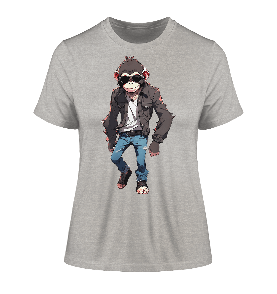 Jeans Monkey - Fitted Ladies Organic Shirt - ArtfulShenwyn