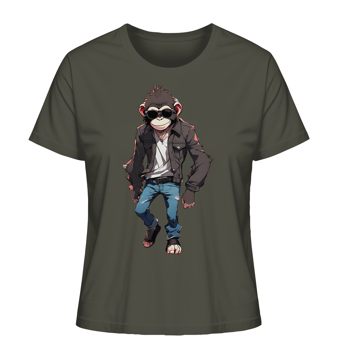 Jeans Monkey - Ladies Organic Shirt - ArtfulShenwyn