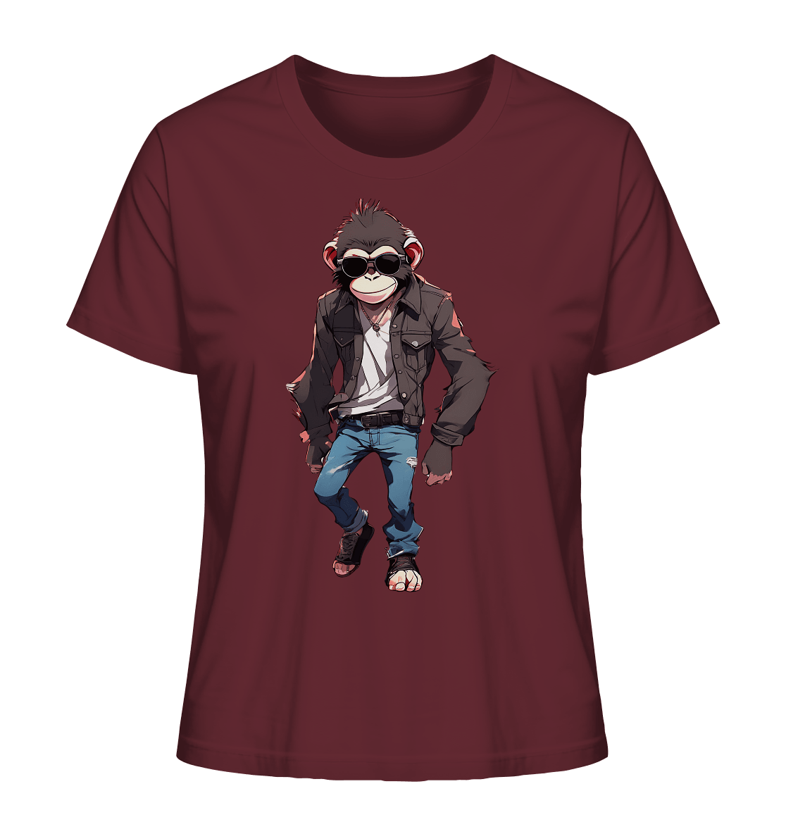 Jeans Monkey - Ladies Organic Shirt - ArtfulShenwyn