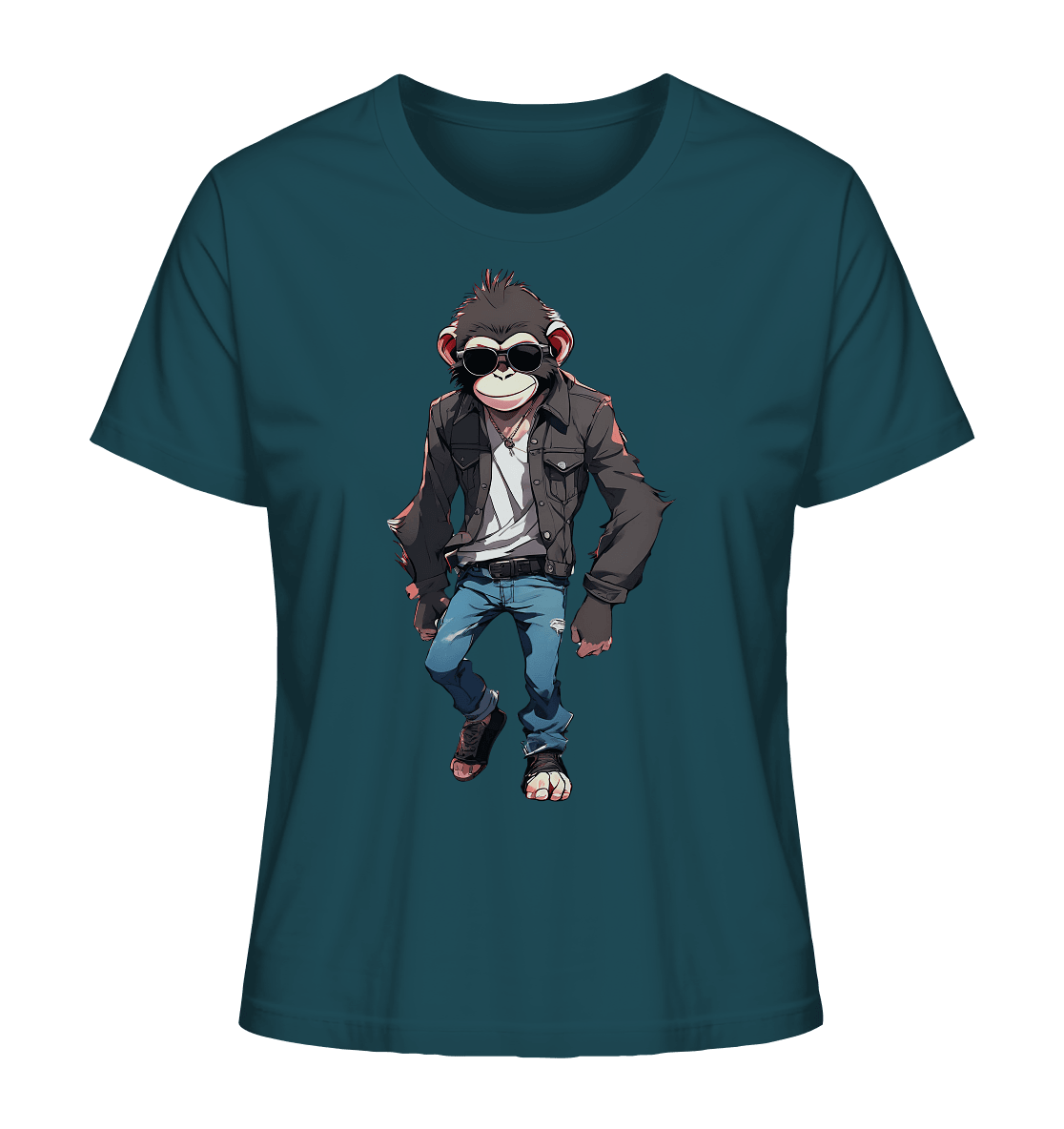 Jeans Monkey - Ladies Organic Shirt - ArtfulShenwyn