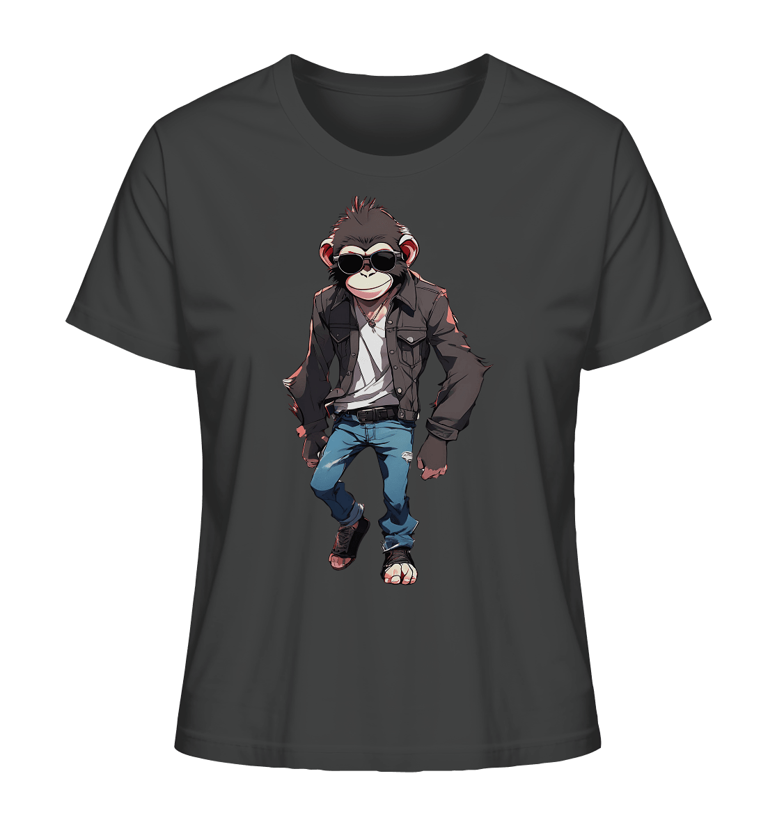 Jeans Monkey - Ladies Organic Shirt - ArtfulShenwyn