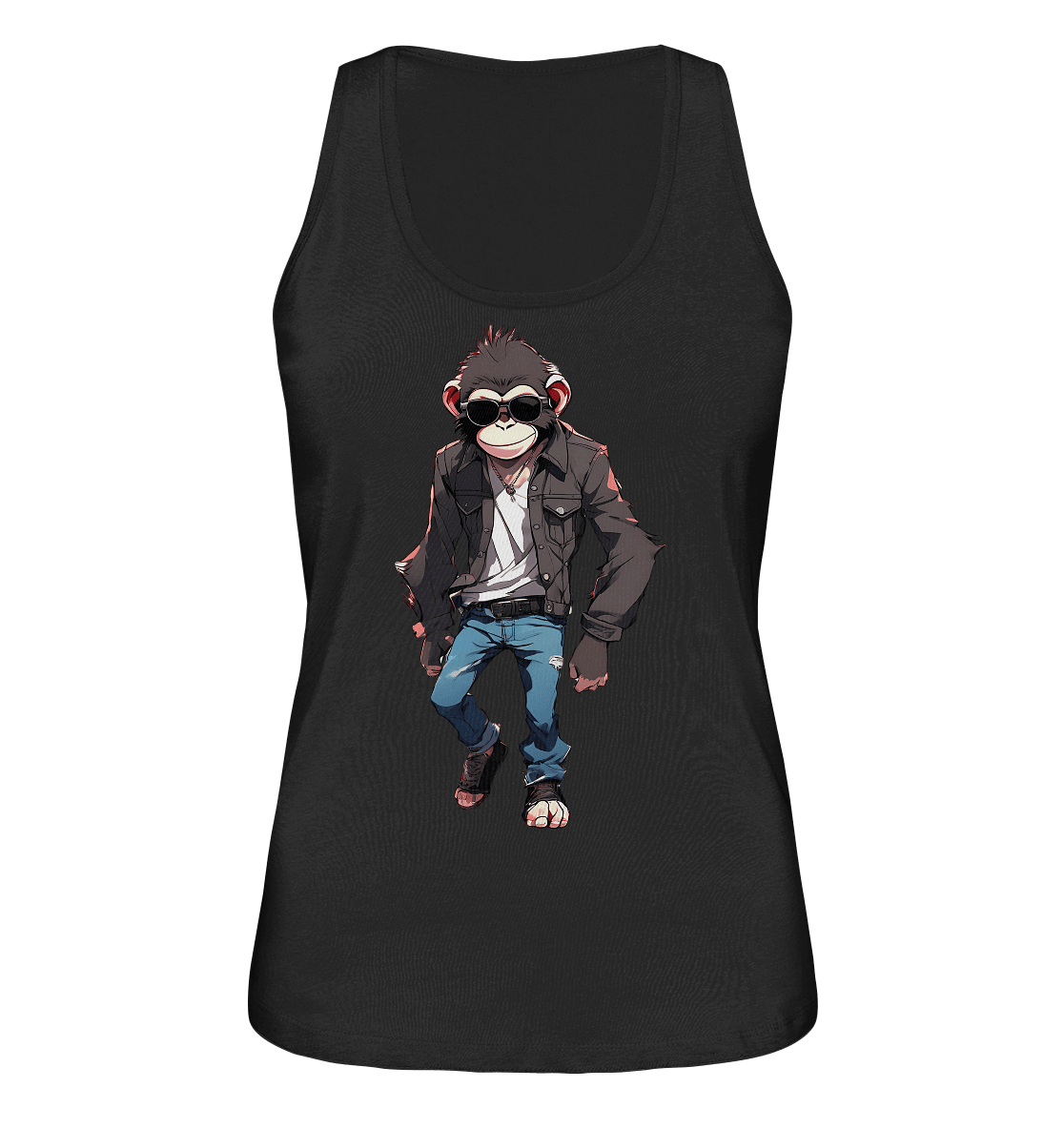 Jeans Monkey - Ladies Organic Tank-Top - ArtfulShenwyn