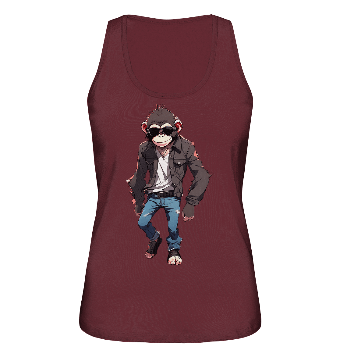 Jeans Monkey - Ladies Organic Tank-Top - ArtfulShenwyn