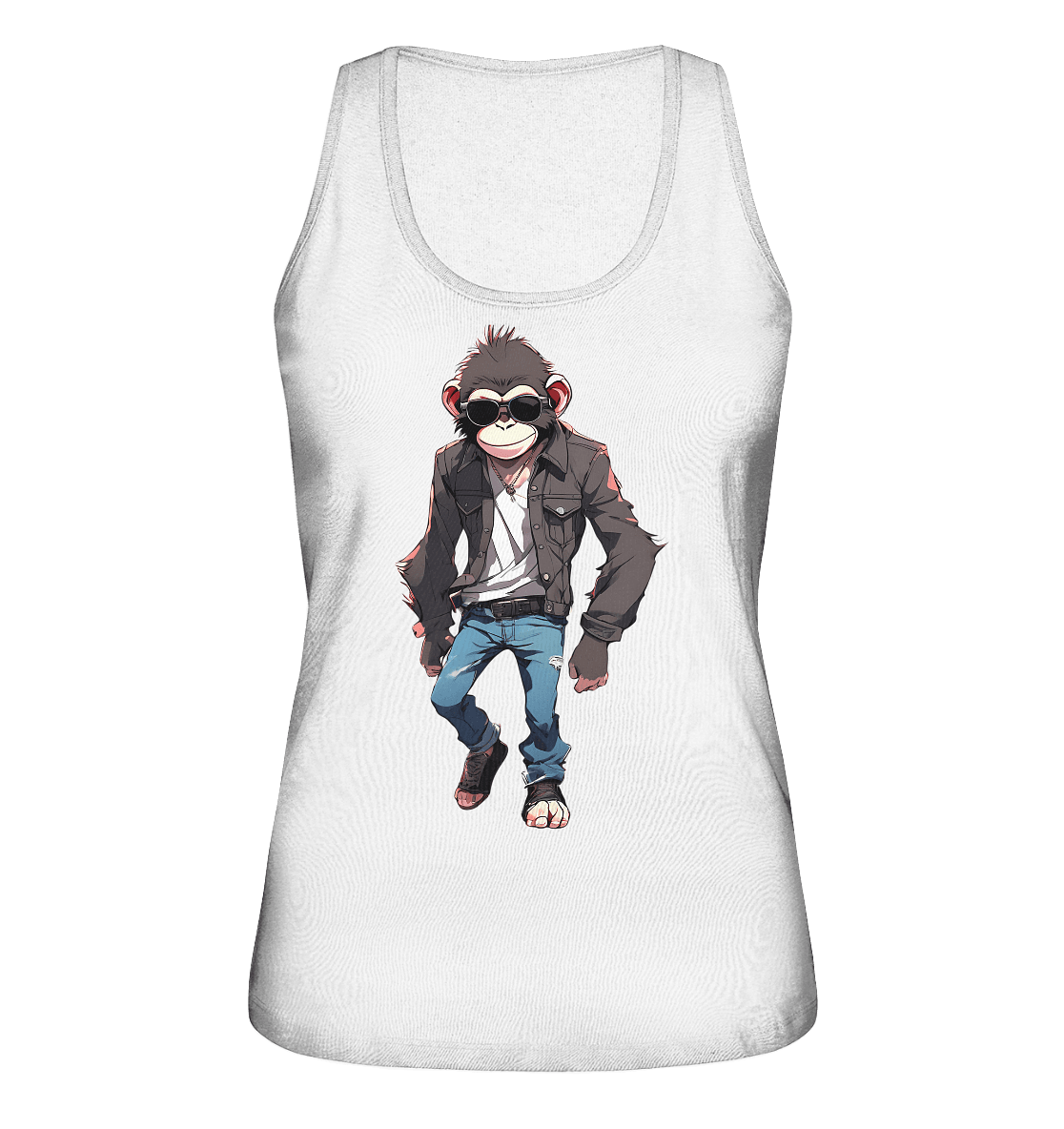 Jeans Monkey - Ladies Organic Tank-Top - ArtfulShenwyn