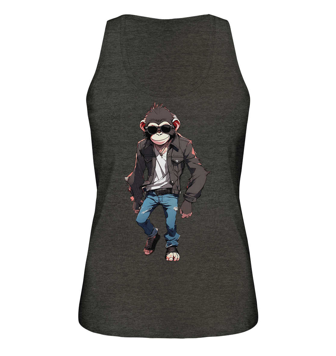 Jeans Monkey - Ladies Organic Tank-Top - ArtfulShenwyn