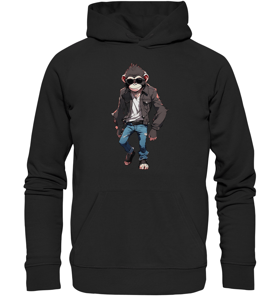 Jeans Monkey - Organic Hoodie - ArtfulShenwyn