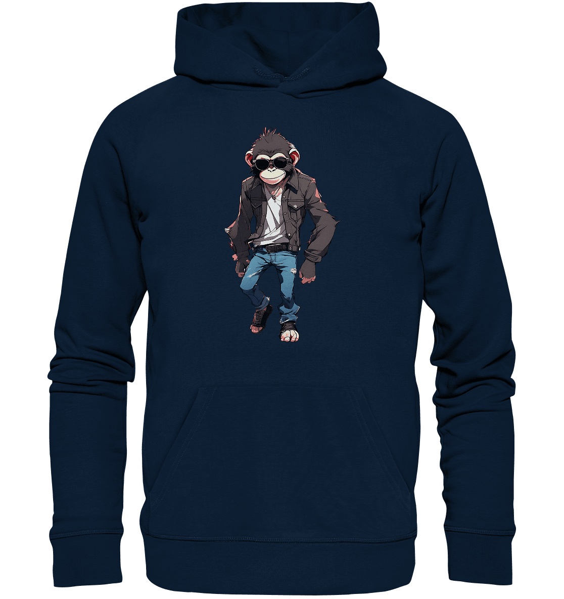 Jeans Monkey - Organic Hoodie - ArtfulShenwyn