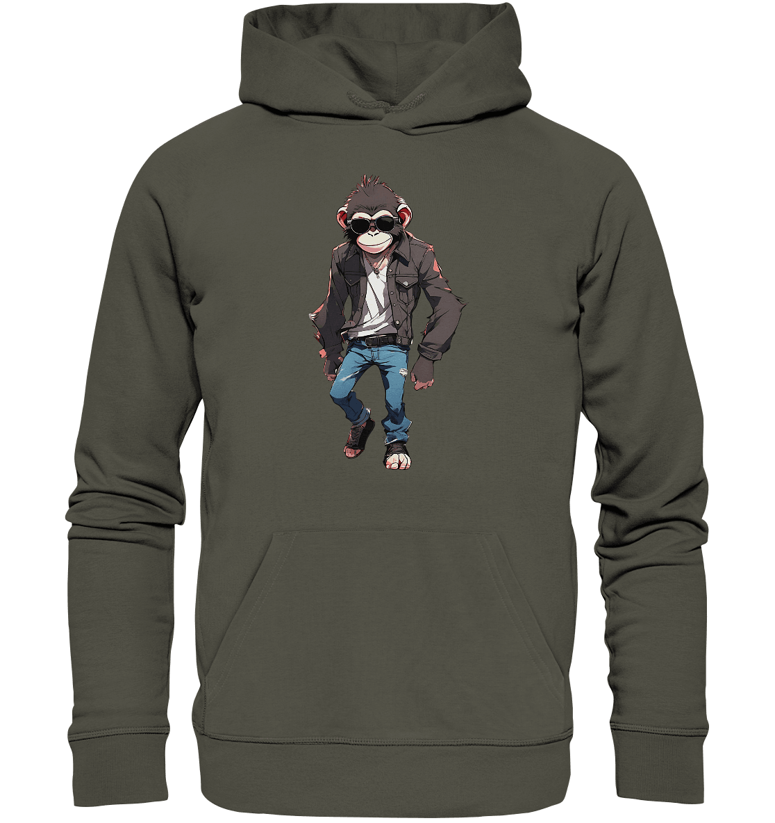 Jeans Monkey - Organic Hoodie - ArtfulShenwyn