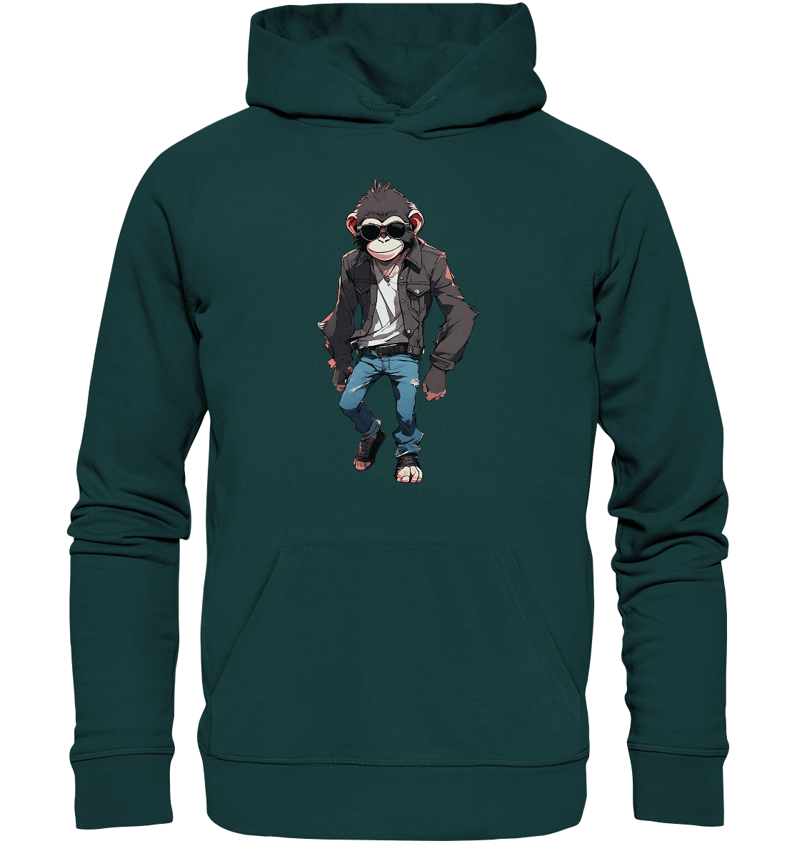 Jeans Monkey - Organic Hoodie - ArtfulShenwyn