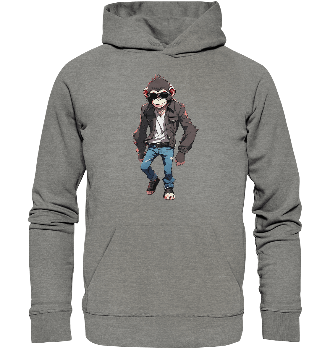 Jeans Monkey - Organic Hoodie - ArtfulShenwyn