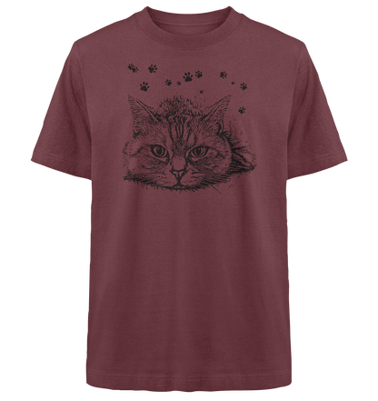 Katze - Heavy Oversized Organic Shirt - ArtfulShenwyn