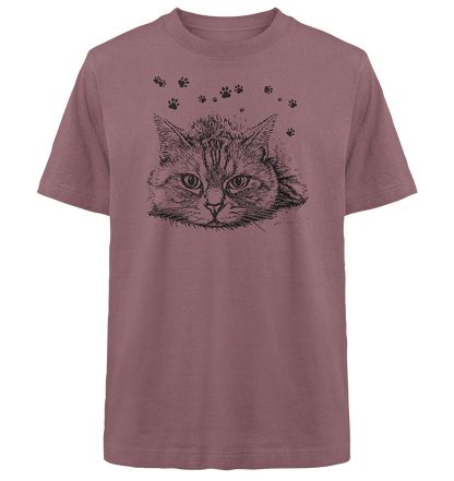 Katze - Heavy Oversized Organic Shirt - ArtfulShenwyn