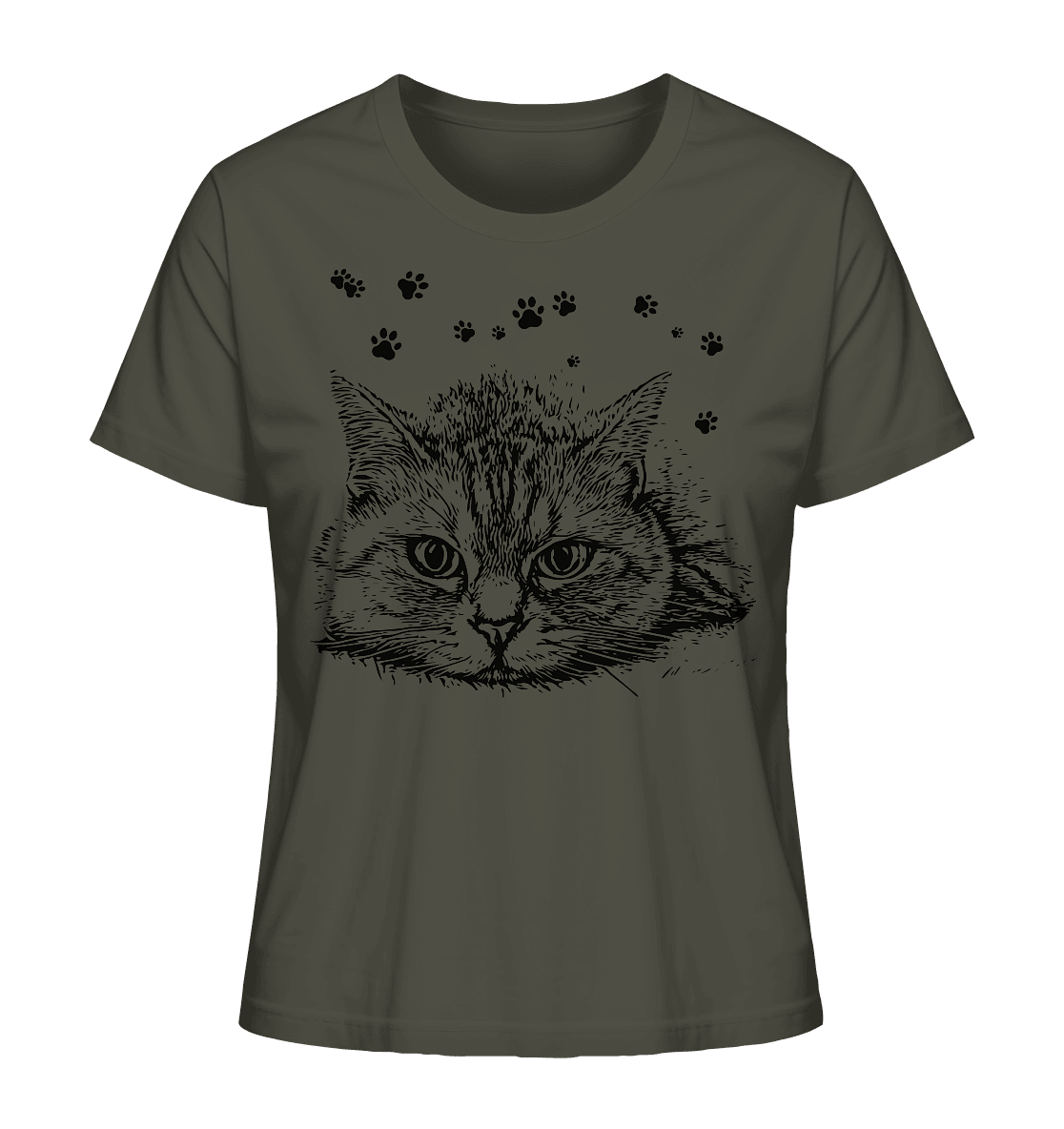 Katze - Ladies Organic Shirt - ArtfulShenwyn