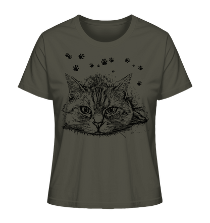 Katze - Ladies Organic Shirt - ArtfulShenwyn