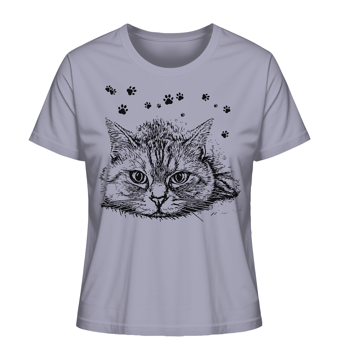 Katze - Ladies Organic Shirt - ArtfulShenwyn