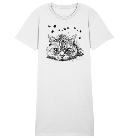 Katze - Ladies Organic Shirt Dress - ArtfulShenwyn