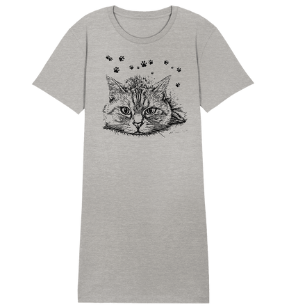 Katze - Ladies Organic Shirt Dress - ArtfulShenwyn