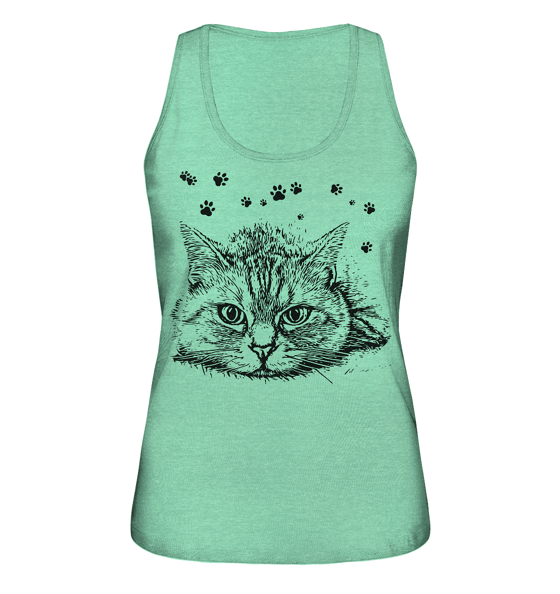 Katze - Ladies Organic Tank-Top - ArtfulShenwyn