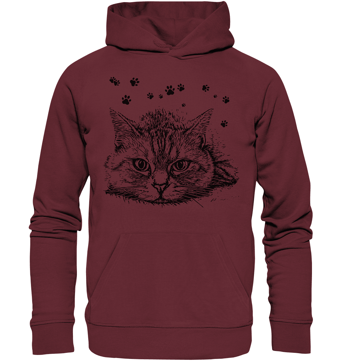 Katze - Organic Basic Hoodie - ArtfulShenwyn