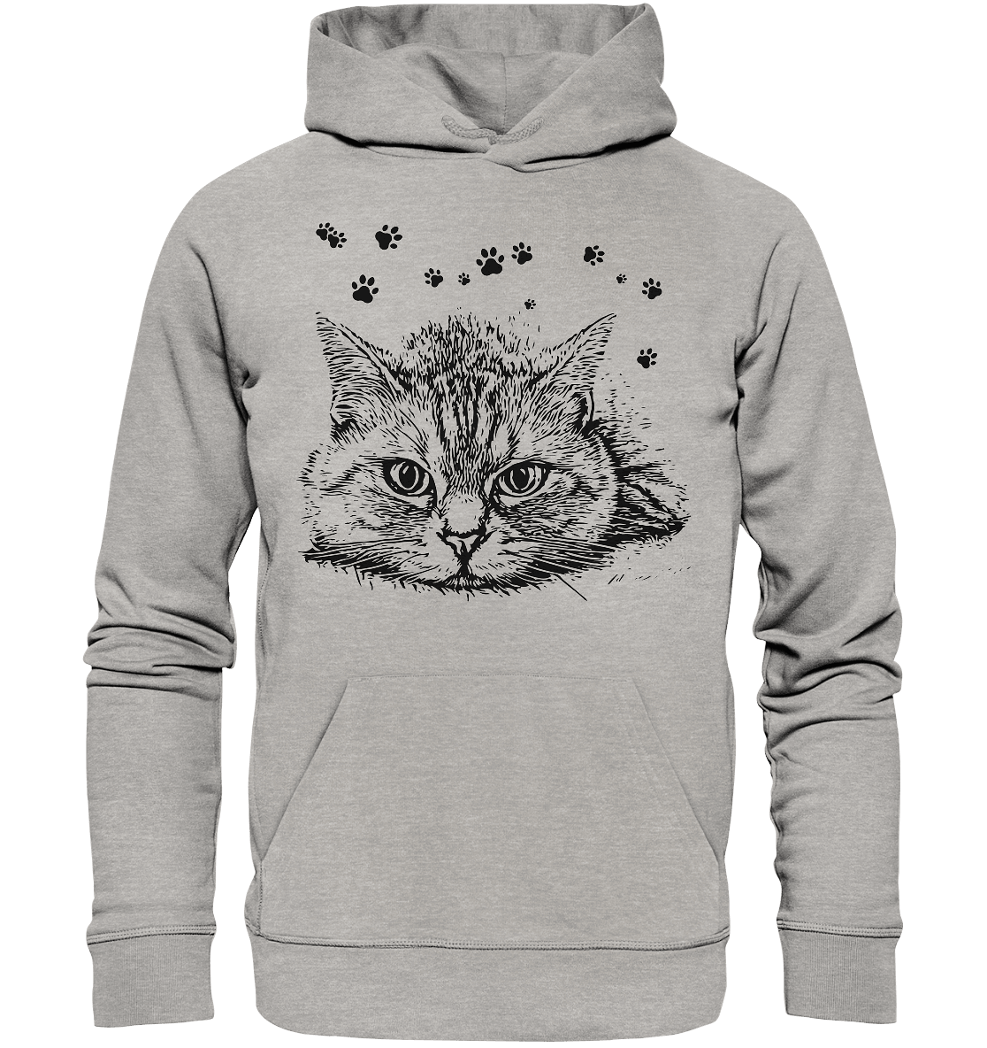 Katze - Organic Basic Hoodie - ArtfulShenwyn