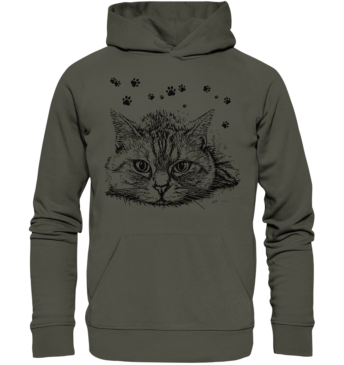 Katze - Organic Basic Hoodie - ArtfulShenwyn