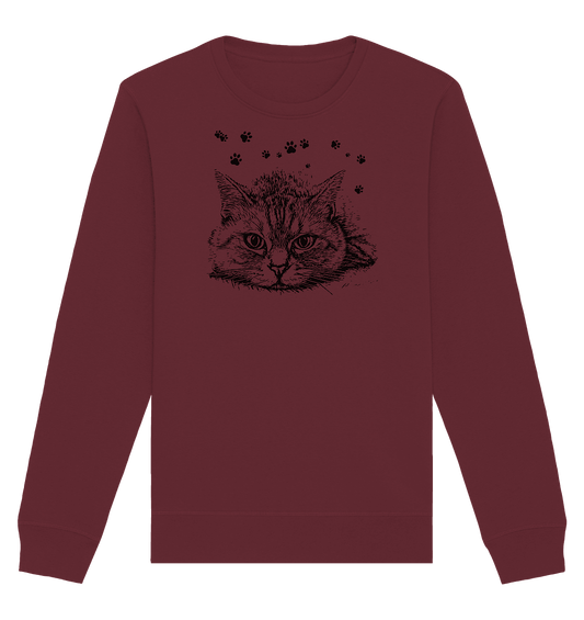 Katze - Organic Basic Unisex Sweatshirt - ArtfulShenwyn