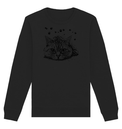 Katze - Organic Basic Unisex Sweatshirt - ArtfulShenwyn