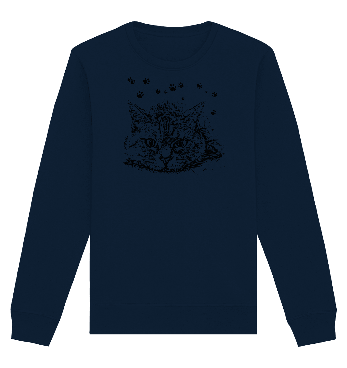 Katze - Organic Basic Unisex Sweatshirt - ArtfulShenwyn