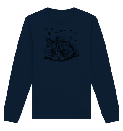 Katze - Organic Basic Unisex Sweatshirt - ArtfulShenwyn