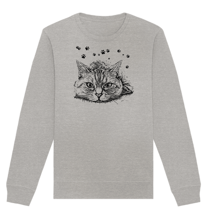 Katze - Organic Basic Unisex Sweatshirt - ArtfulShenwyn